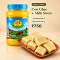 GSR Diwali Combo 1: Cow Ghee 500 ml and Milk Sweet 500 g, ₹750