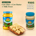 GSR Diwali Combo 4: Cow Ghee 500 ml, Cow Butter 500 g and Milk Sweet 200 g, ₹995